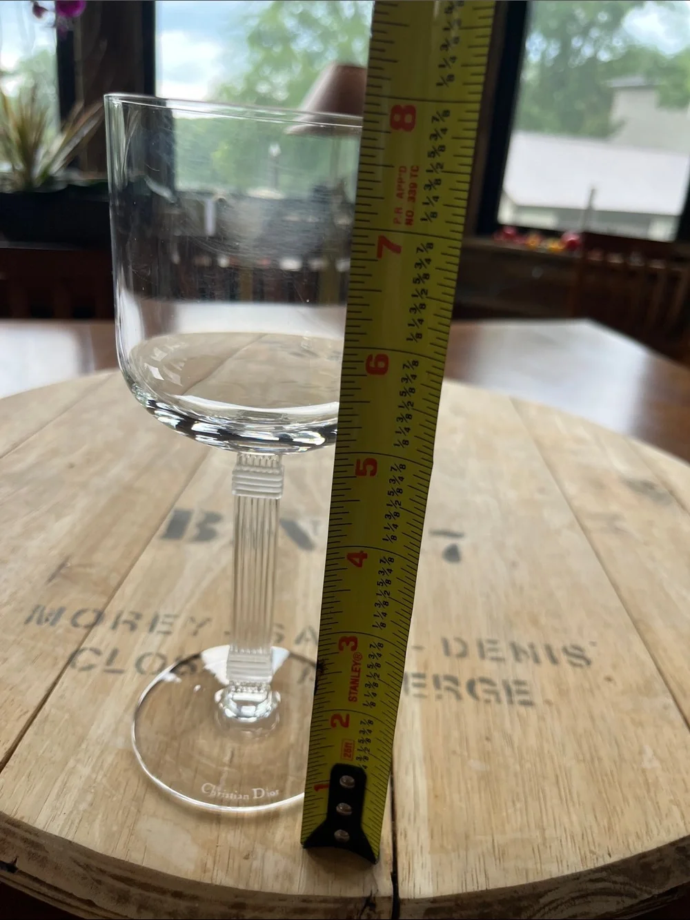 CHRISTIAN DIOR “Gaudron Frost” wine glasses- Set of 2